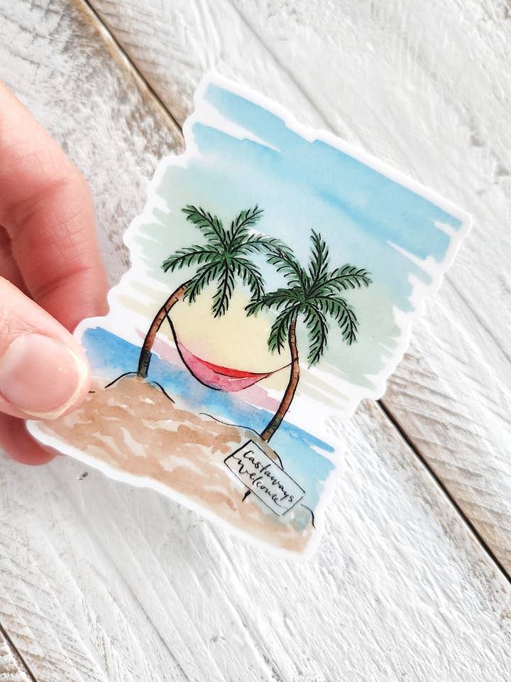 Muursticker van Castaway Island voor wholesale door The Painted Pen