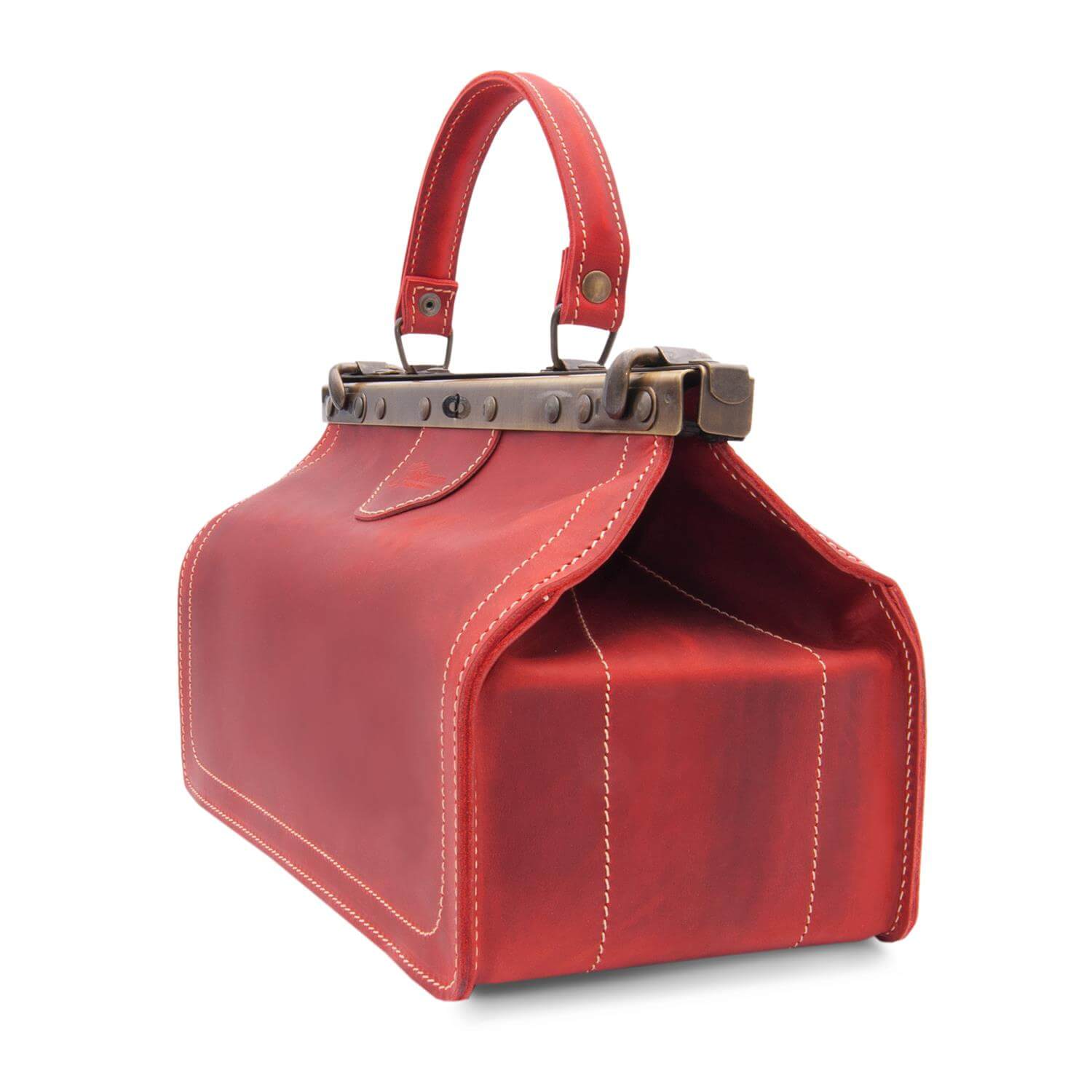 Thielemann Leather Manufacturer - Wholesale Top Handle Bag - Women's - “Santa Maria” doctor bag with leather pockets16