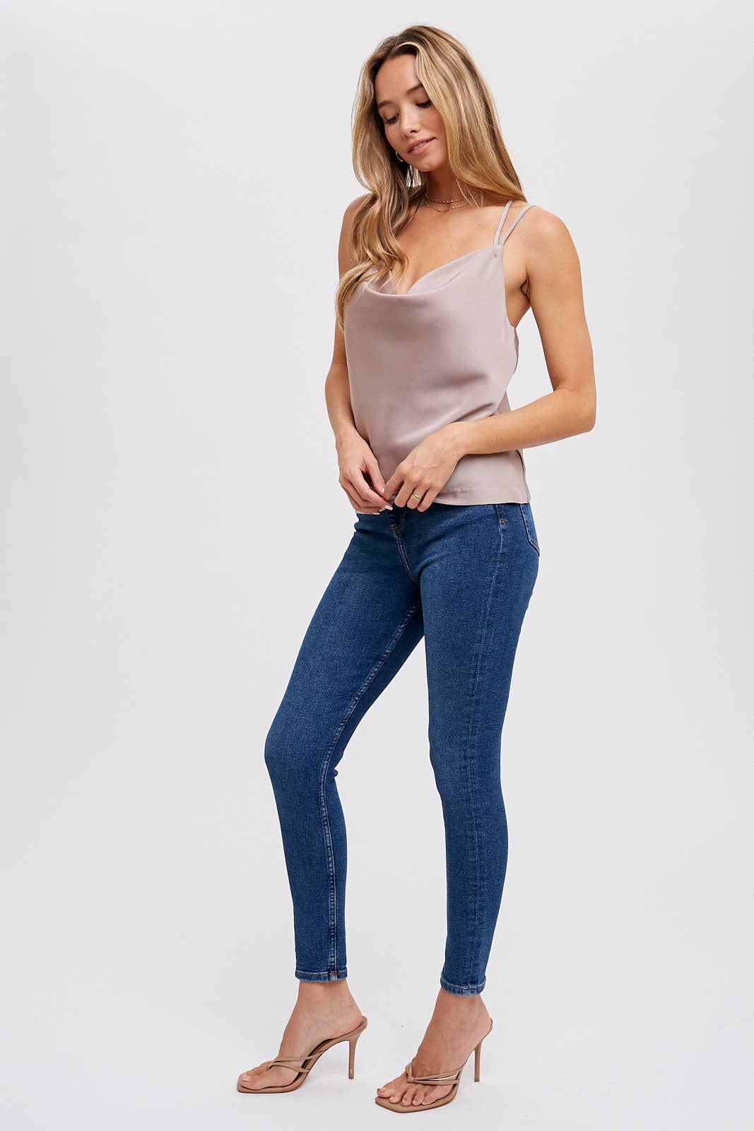 Bluivy – wholesale Camisole – Women′s – SILKY COWL NECK CAMI24