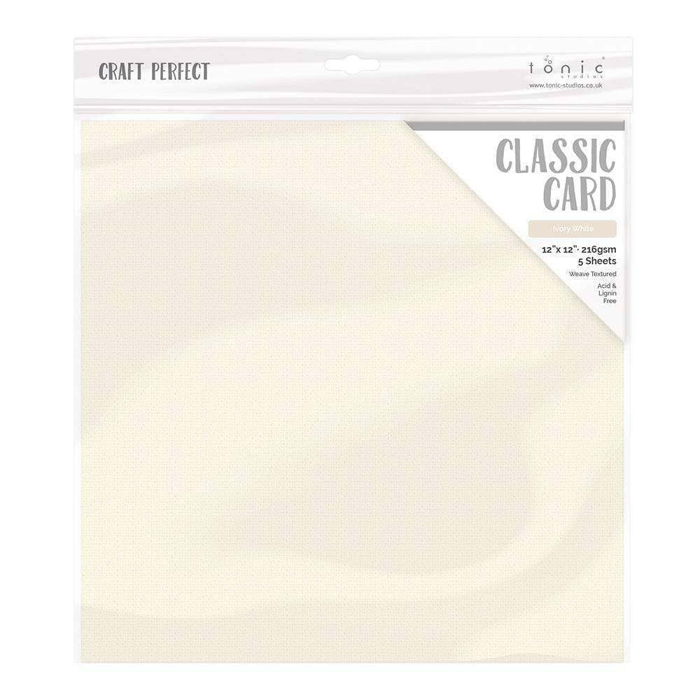 Tonic Studios – wholesale Craft supplies – Craft Perfect - Essential 12"x12" Classic Card - 30 Sheet Bundle - CB0065