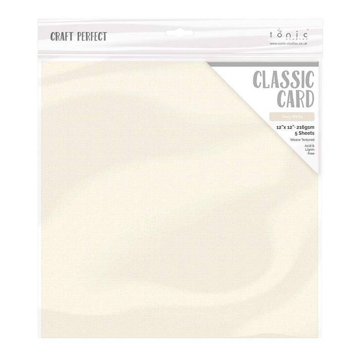 Tonic Studios – wholesale Craft supplies – Craft Perfect - Essential 12"x12" Classic Card - 30 Sheet Bundle - CB0065