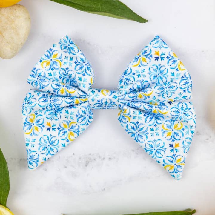 Santorini Summer - Sailor Bow Tie for wholesale by Pawfect Pals