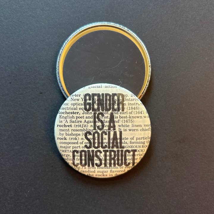 Gender is a social construct | Magnet | 2.25" | LGBTQ for wholesale by Bookish Birds