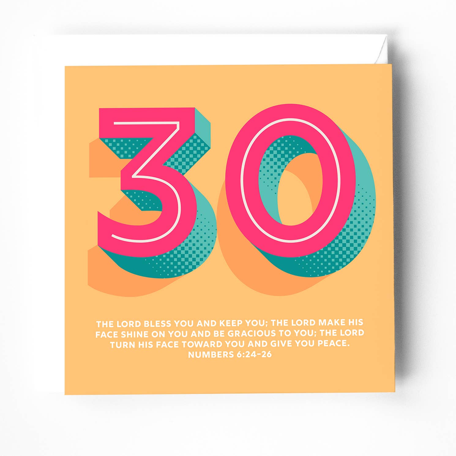 The Christian Poster Company – wholesale Birthday card – 30th birthday greeting card with bible verse. The blessing 0