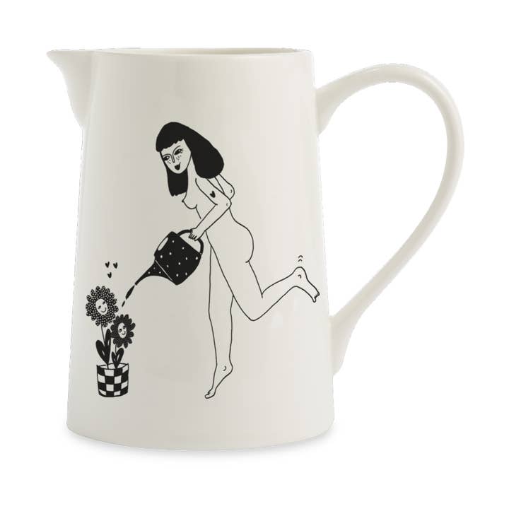 helen b - Wholesale Pitcher - jug big happy flowers0