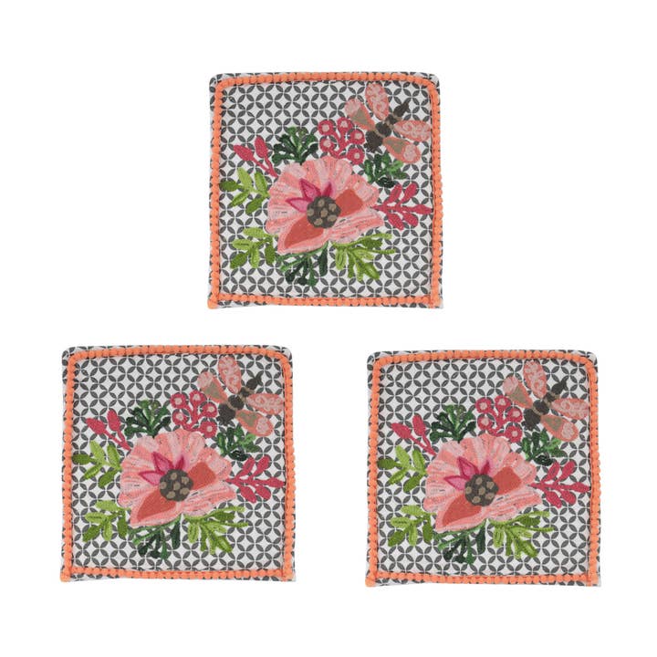 3ABPH285_GY - S/3 BLOMSTER GRYDEHOLDER 8x8“ for engroshandel hos Karma Living