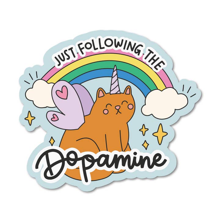 Bara följer dopaminet vinylklistermärke för wholesale av Mouthy Broad