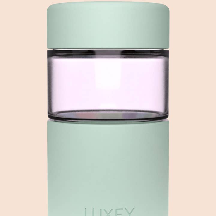 { VIDRO COR-DE-ROSA } CHANTILLY DE MENTA - Copo de Café Reutilizável Original 12oz por atacado de Luxey Cup