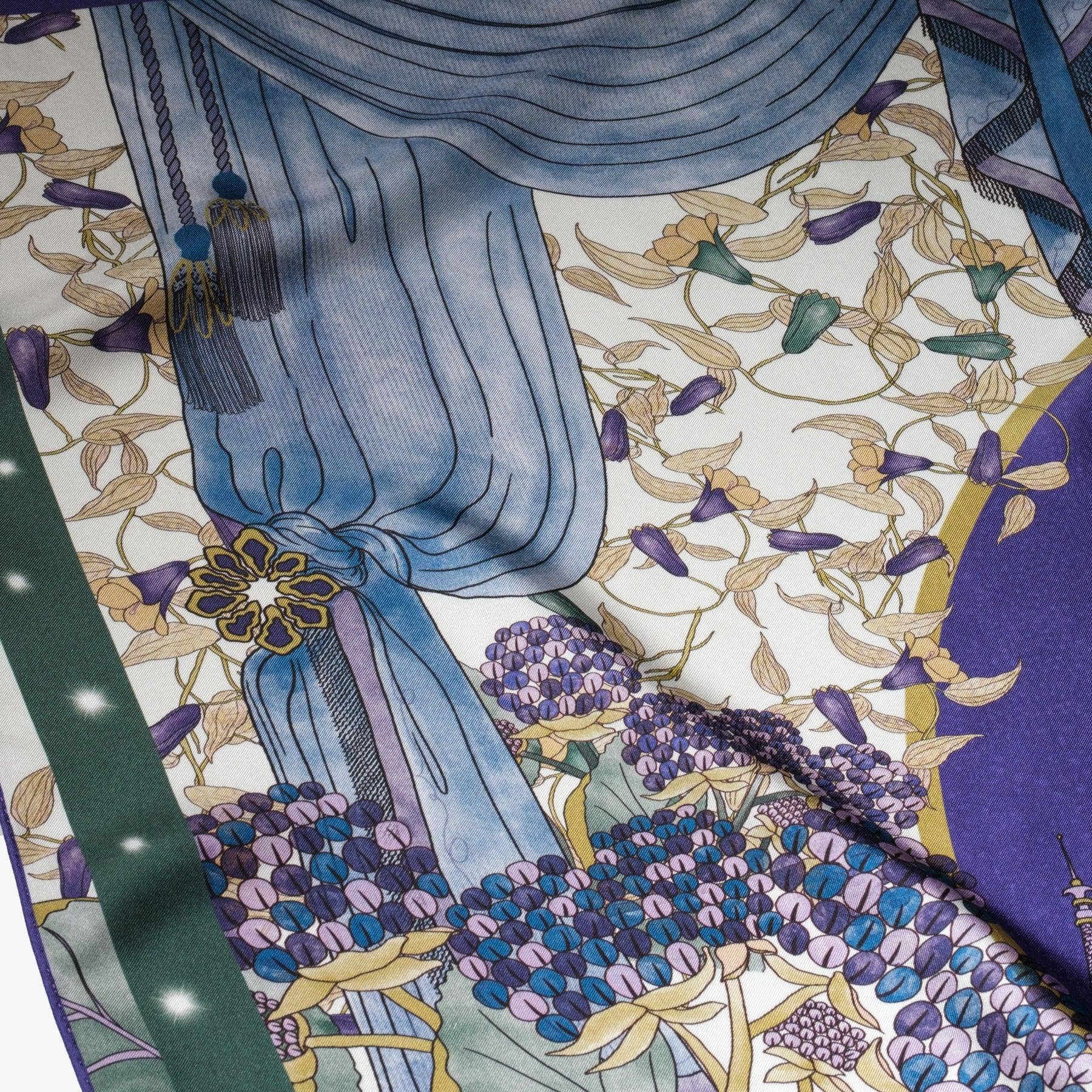 CouCoon Atelier - Vente Écharpe – femme - Fairy Tale - Foulard en soie violet7