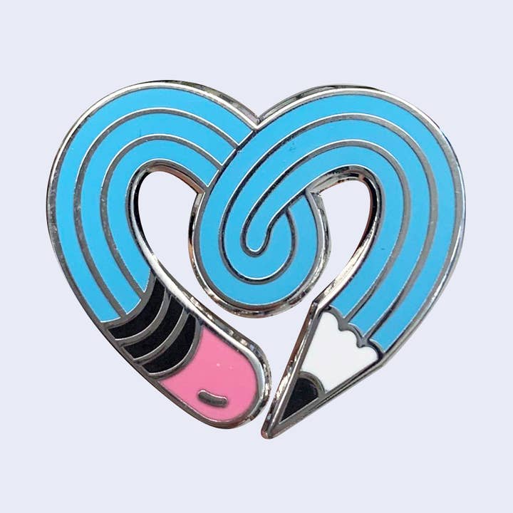 Blaue Bleistift-Hartemaille-Anstecknadel, Geschenk für Künstler und Designer für den Großhandel von Creative Goodie