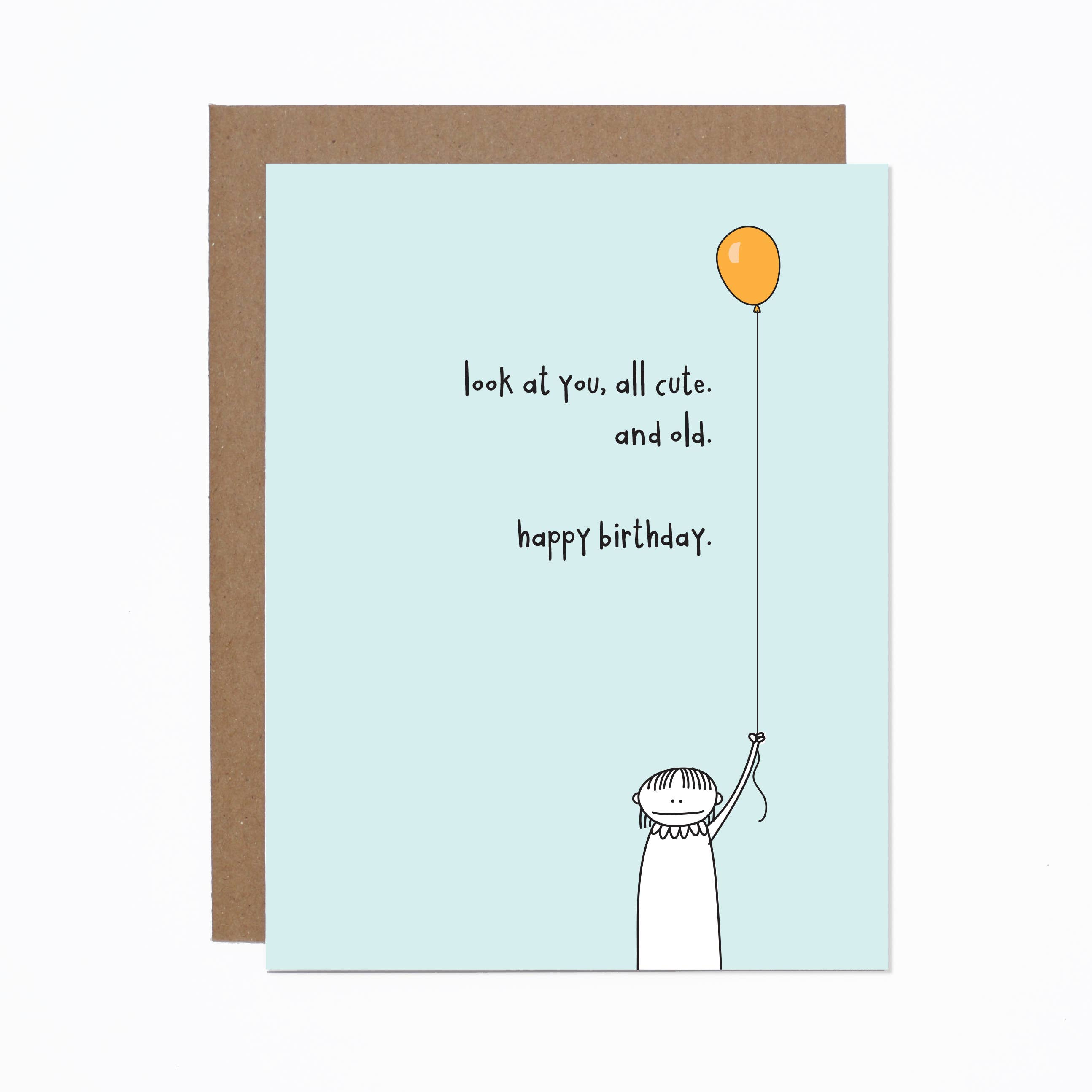 carolyndraws - Wholesale Birthday Card - Cute + Old Birthday Card0