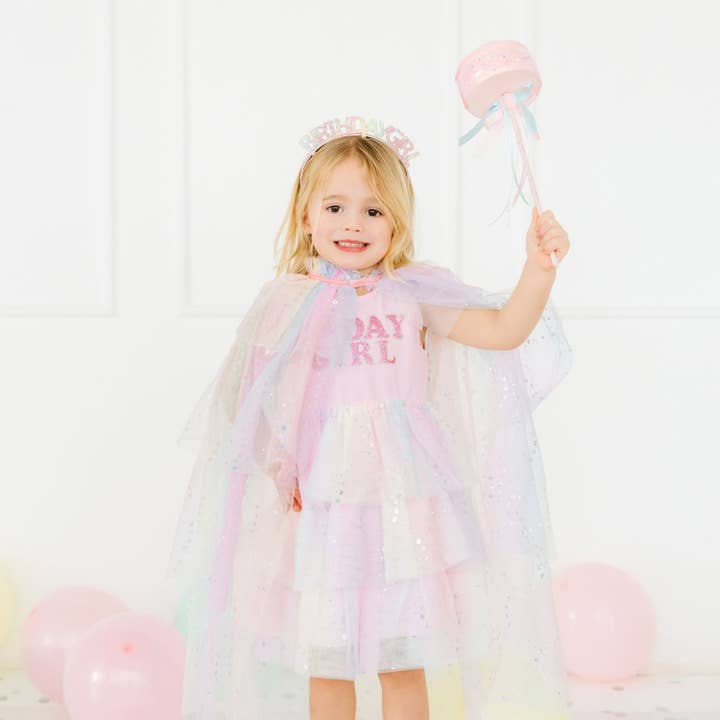 Sweet Wink - Wholesale Dress - Kids - Birthday Girl Fairy Dust Short Sleeve Tutu Dress - Kids 1