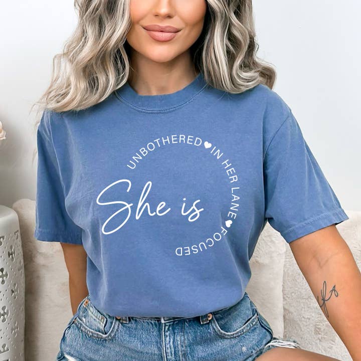 LA Shirt Company - Wholesale T-Shirt (Graphic) - Women's - She Is Unbothered - Bella Canvas4