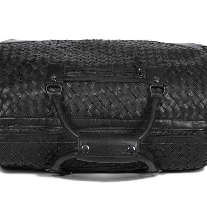 AARON LEATHER GOODS - Wholesale Luggage - Atria Upcycled Leather Trolley Bag7