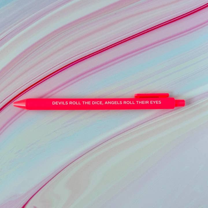 Cruel Summer jotter gel pen for wholesale by MangoIllustrated