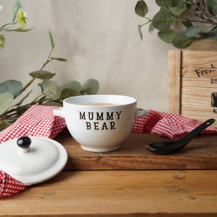 Loft 'Mummy Bear' Porridge Bowl and Spoon for wholesale by CGB Giftware
