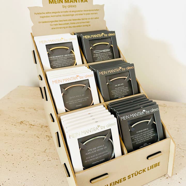 Piccolo set iniziale di bracciali mantra, bestseller per la vendita all'ingrosso da parte di Mein Mantra