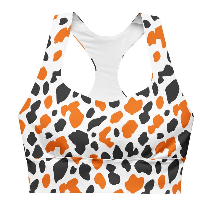 Abstract Cow Spots - Sports Bra for wholesale by GymLeggs