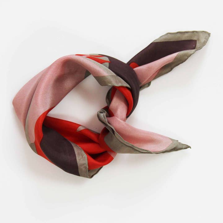 Les Belles Vagabondes - Wholesale Head Scarf - Women's - Mini Vivaro Coral1