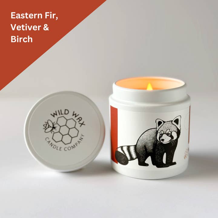 Red Panda | 9.0 oz. Candle for wholesale by Wild Wax Candle Company