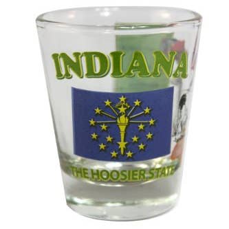 INDIANA State Shot Glass 2 oz for wholesale by 7 Star