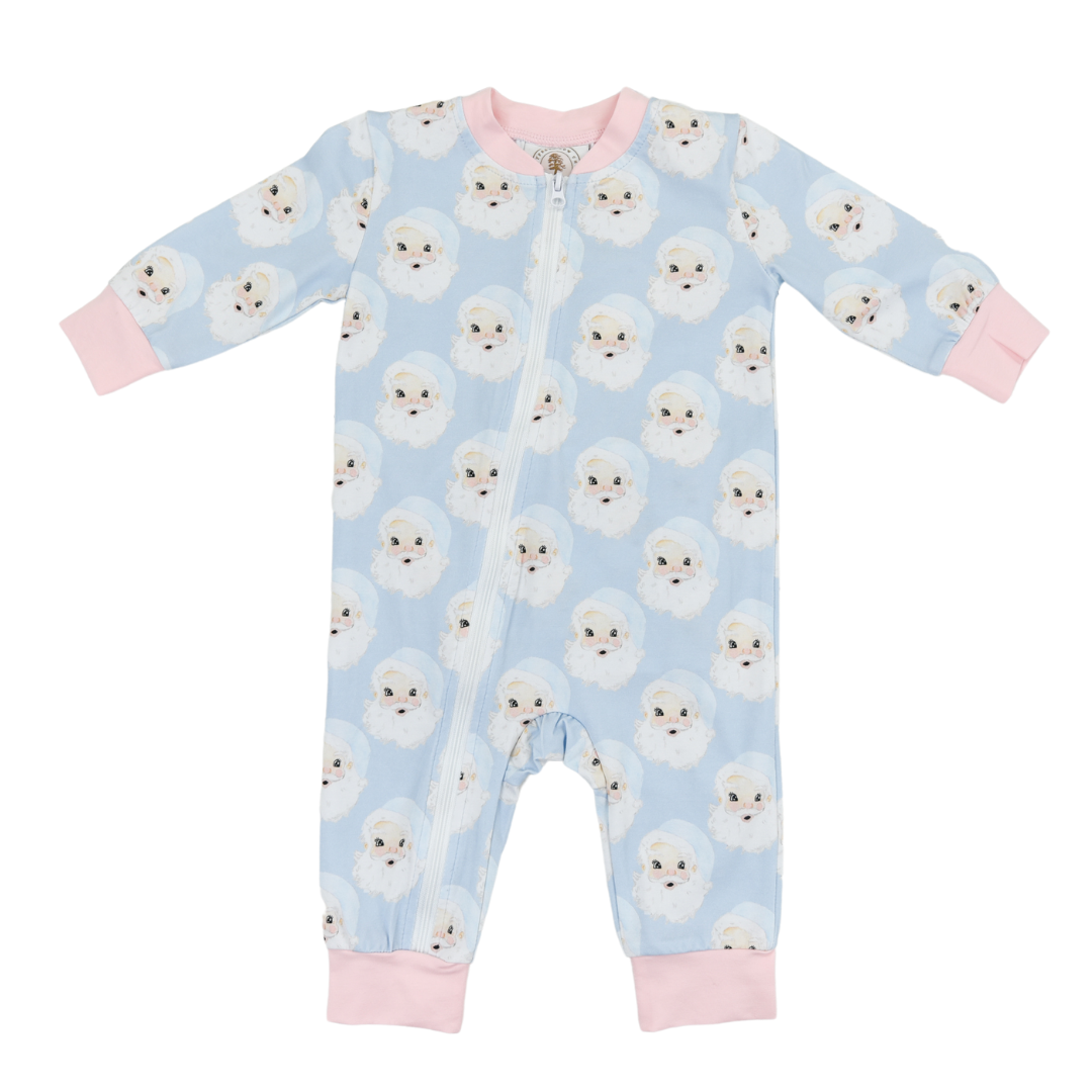 Cypress Row Childrens - Wholesale Jumpsuit - Baby - Santa Baby Girls Pink Zippy Lounge0