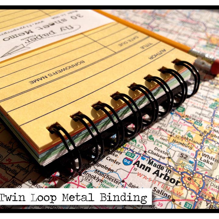 Fly Paper Products - Wholesale Notepad - Vintage Nostalgia Library Card Memo Pad Top Item!