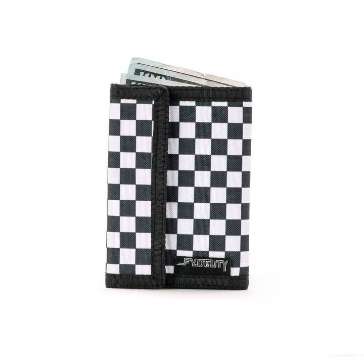 Fydelity - Wholesale Wallet - Unisex - 80701: 80's Wallet | RFID Blocking | Recycled RPET | Checkered Indy6