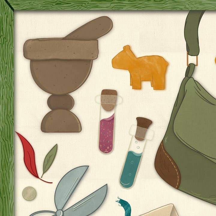 Fandemonium Design - Wholesale Art Print - The Herbalist Art Print2