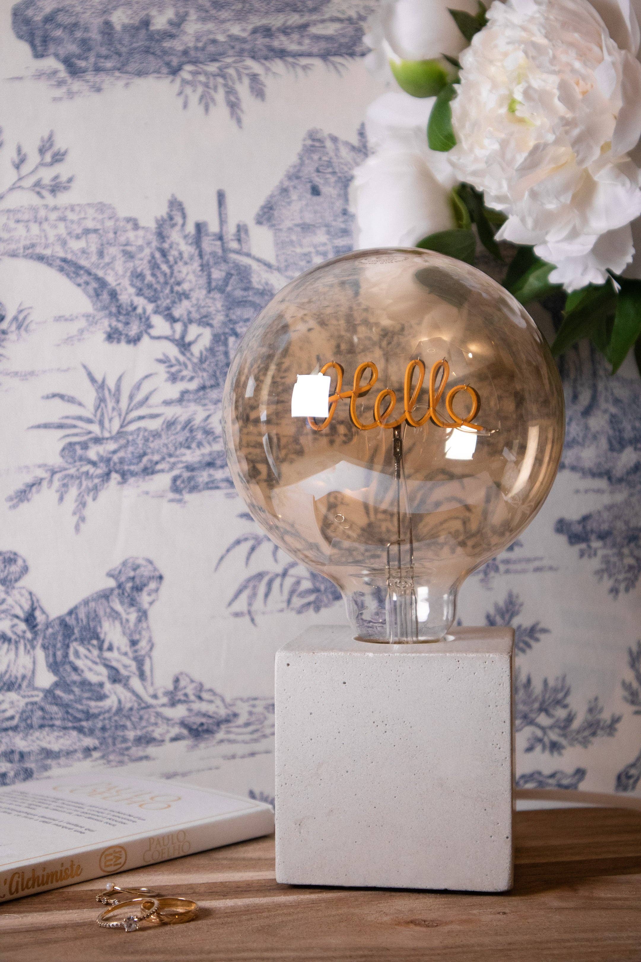 Junny - Wholesale Accent/Desk Lamp - Hello Lamp - Beige Concrete2