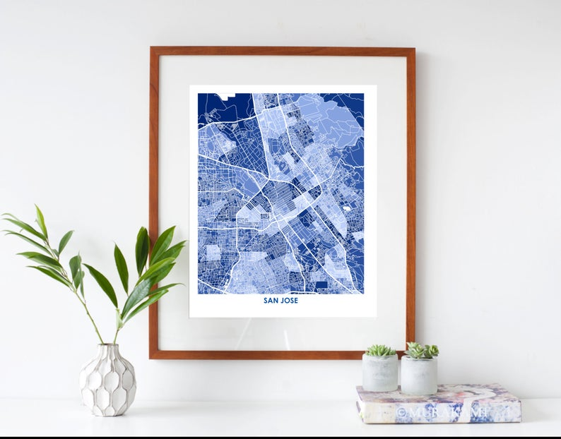 Juanita's Adventures - Wholesale Art Print - Juanitas San Jose Map Print2