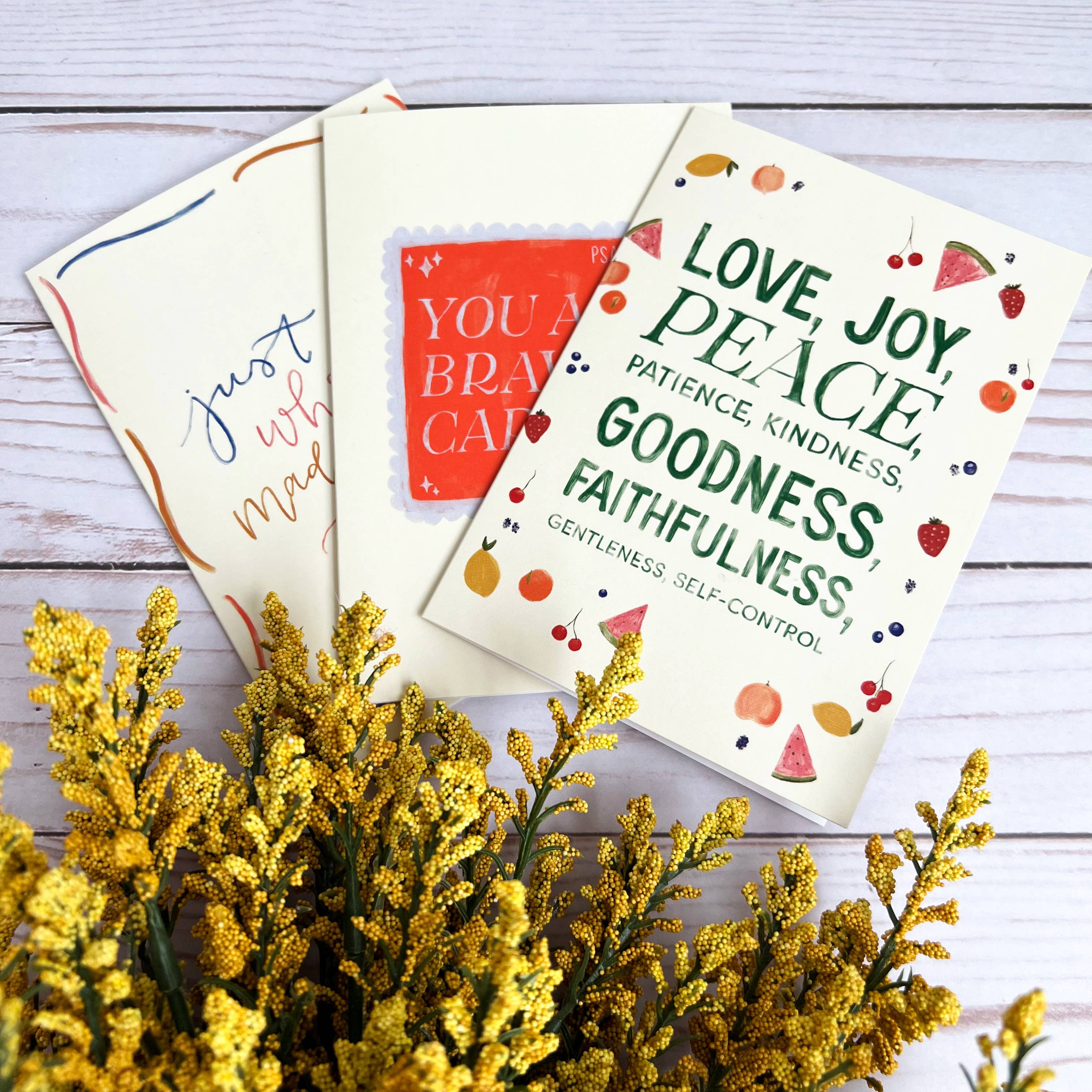 swaygirls - Wholesale Gewone wenskaart - Christelijke wenskaartenset | Fruit of the Spirit kaart14