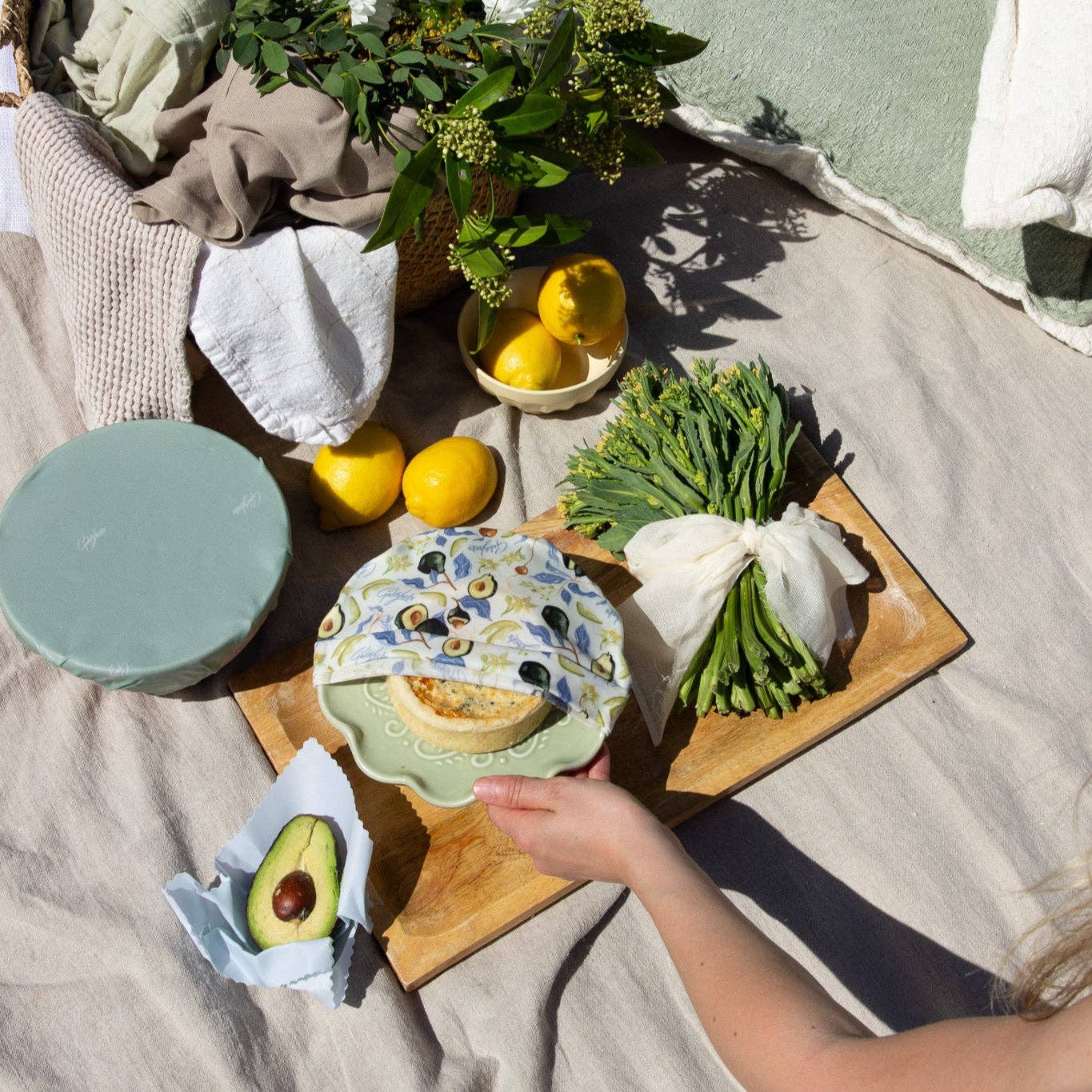 Goldilocks Goods - Wholesale Food Storage Wrap/Bag - Beeswax Food Wraps: Avocado + Solids2