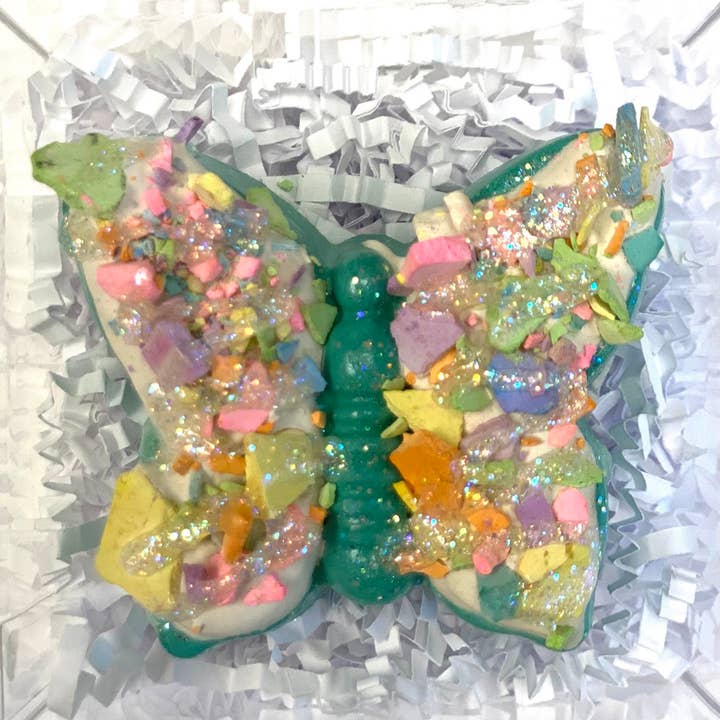 Treat Size - Aqua Butterfly for wholesale by HOPSCOTCH