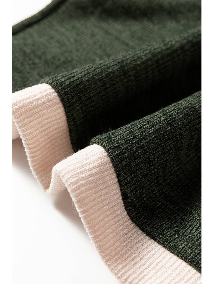 66DISCO - Wholesale Knit Top - Women's - 66Contrast Trim Knitted Drop Shoulder Plus Size Top (S-XL)21