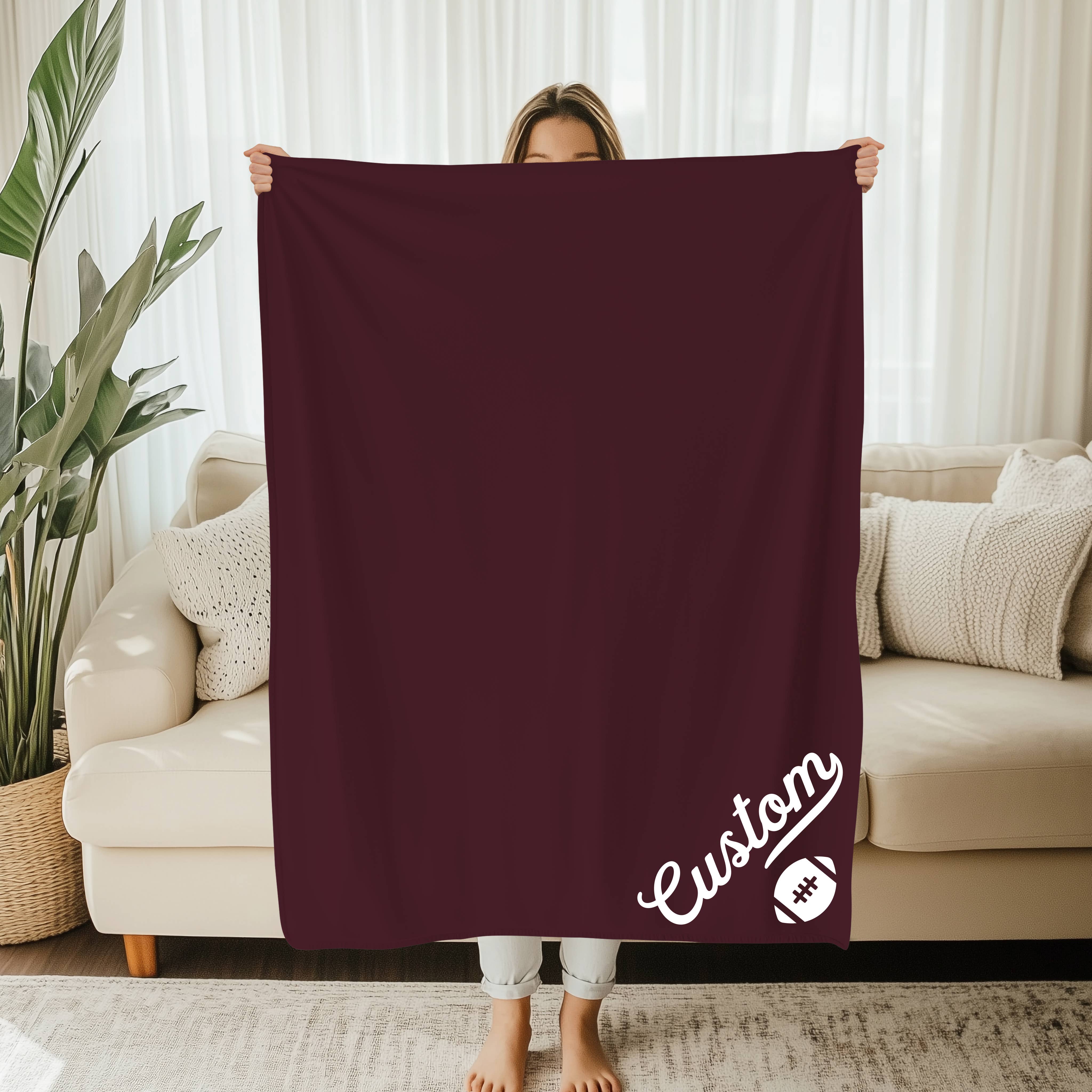 Nobullwoman Apparel - Wholesale Throw Blanket - CUSTOM Text Blanket, for Sports Teams, Your City or Resort3