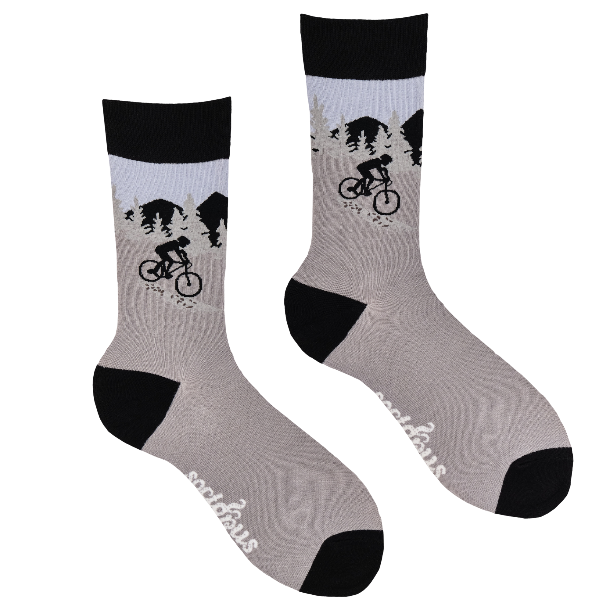 GREY Mountain Bike Socks - Vicious Cycle for wholesale on Faire1