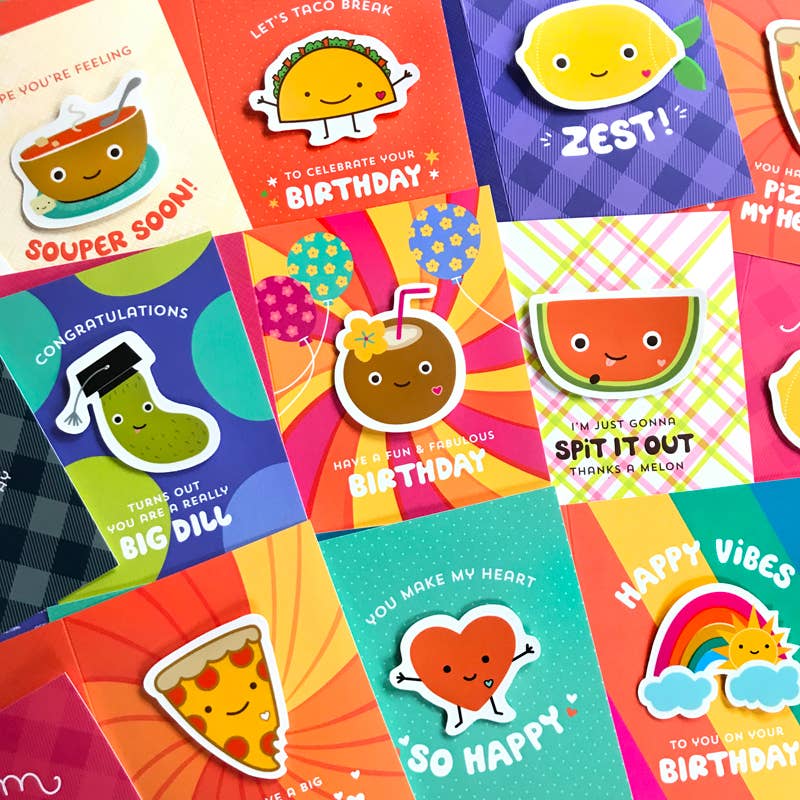 Night Owl Paper Goods – postal de agradecimento por atacado – Cartão de agradecimento com adesivo de café com leite3