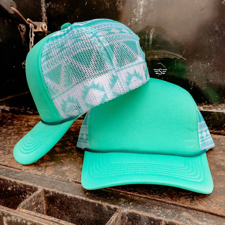 Flying S Company - Wholesale Trucker Hat - Unisex - Aztec Mesh Back Cap