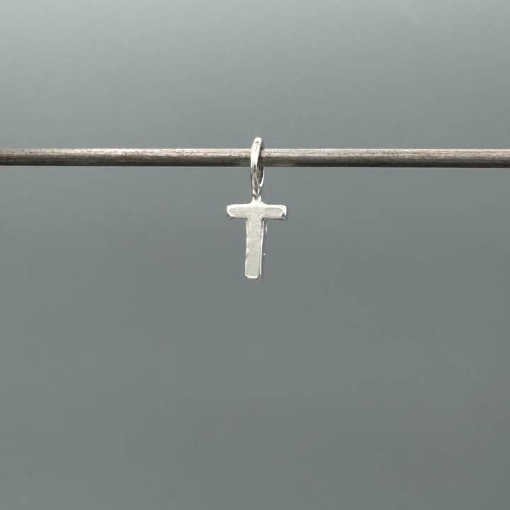 Something Silver - Wholesale Individual Charm/Pendant - Perfect Little Block Letter Initial Charm46