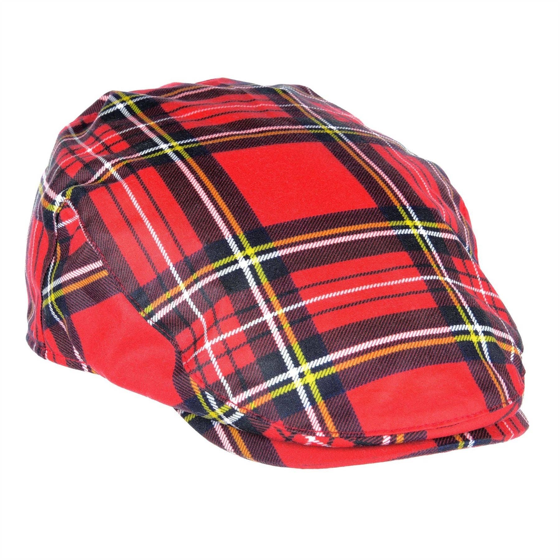 Heather Hats & Accessories - Wholesale Flatcap - Men's - ZH183 Charles Tartan Wax Flat Cap2