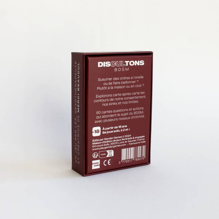 Gender Games - Wholesale Card Game - Sexuality Board Game - Let's Discuss BDSM - FRENCH1