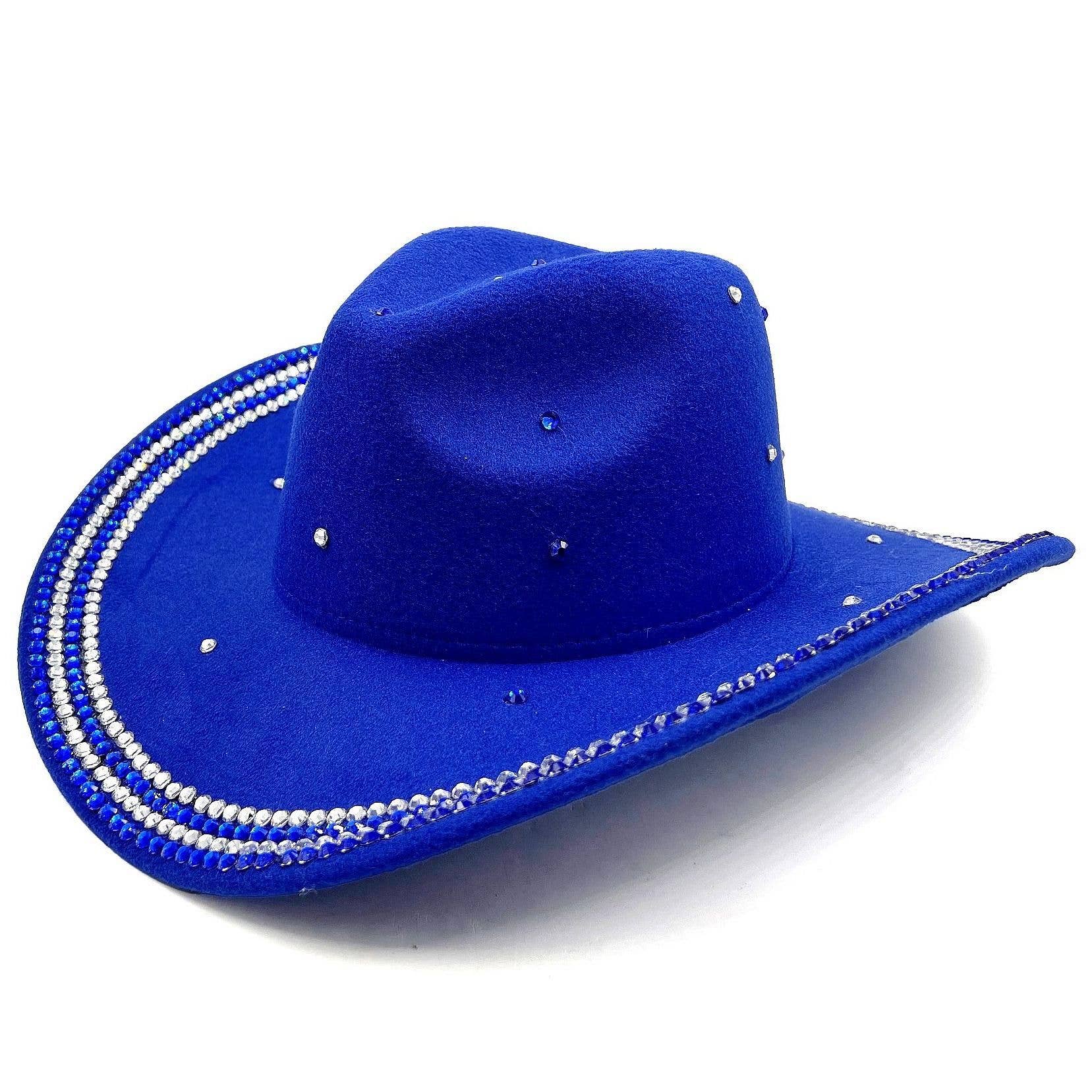 Diacly - Wholesale Cowboy Hat - Women's - Brim Edge Rhinestone Cowboy Cowgirl Hat1