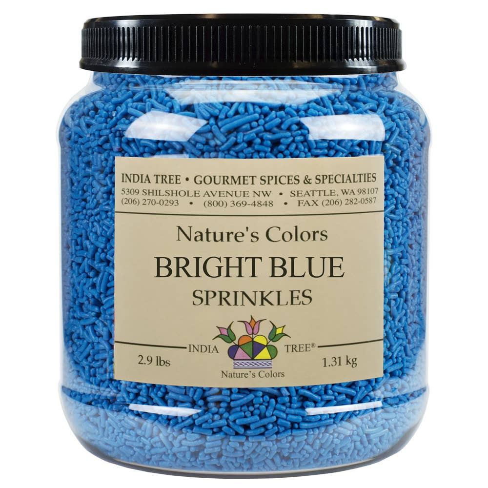 India Tree - Wholesale Sprinkles - Nature’s Colors Bright Blue Sprinkles5