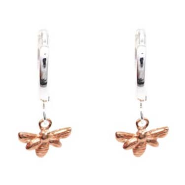 BEE DROP HUGGIE HER SILBER/ROSE für den Großhandel von Fabienne