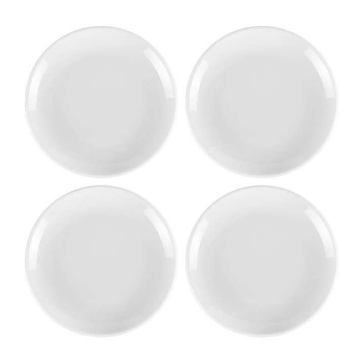 Porcelain Delta-Coupe dia.6.5" Round White Porcelain Plate (Set of 4) for wholesale by TURGLA HOME