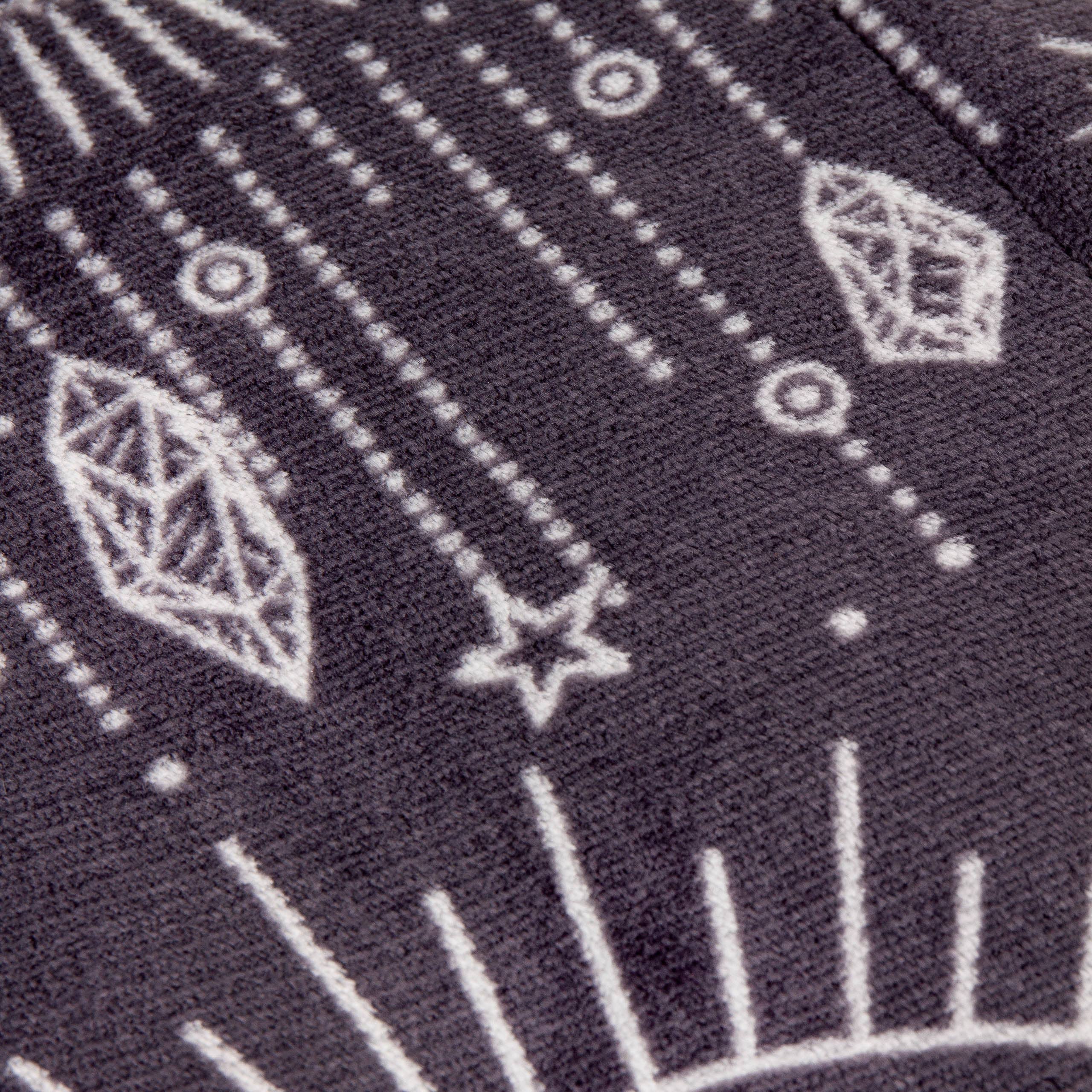 Constellation Printed Sherpa Fleece Throw Charcoal Cream for wholesale on Faire4