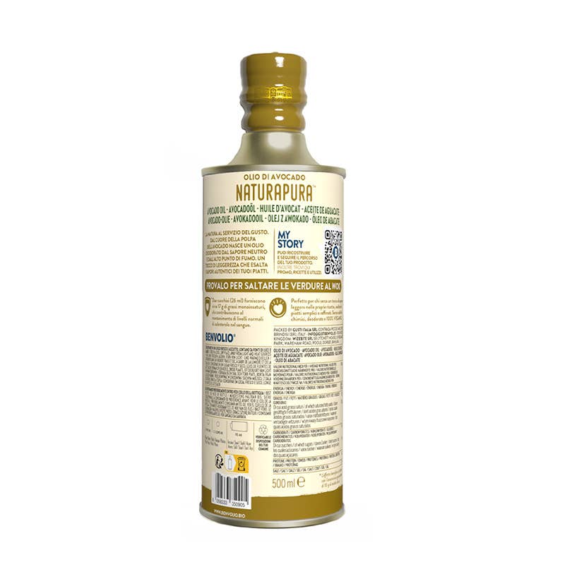 BENVOLIO.BIO by Wizebite S.r.l. SB - Wholesale Cooking Oil - BENVOLIO Naturapura Avocado Oil for High-Heat Cooking 500ml7