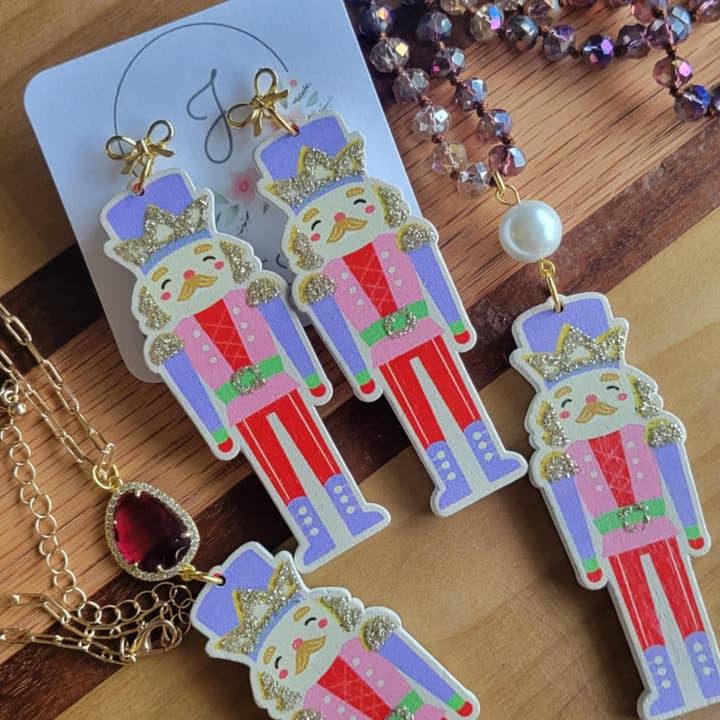 JEMdesigns - Wholesale Pendant/Charm Necklace - Purple Nutcracker Necklaces0