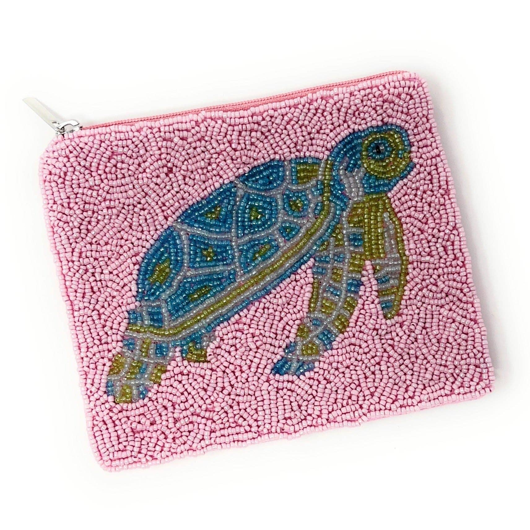 Twine and Love - Vente Porte-monnaie – femme - Porte-monnaie perlé Tortue de mer2